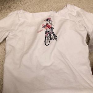 3/4 sleeve white tee with matching plaid pant